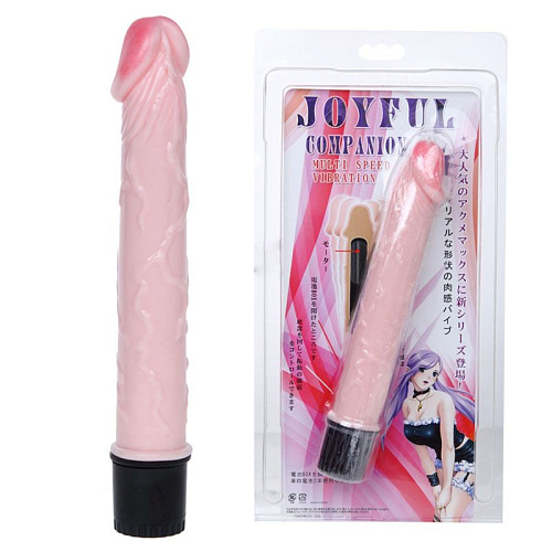 Водонепроницаемый вибратор-фаллос телесного цвета Baile BW-027037-1002 (21 см)