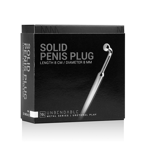 Уретральный стимулятор EDC Wholesale Sinner Curved Penis Plug SIN042