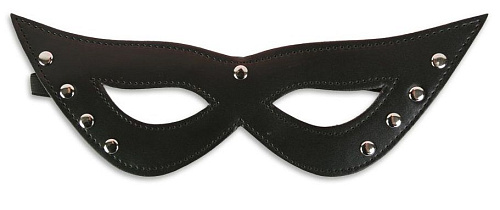 Чёрная маска на глаза зауженная к концам Пикантные штучки DP025