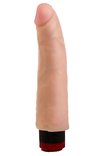 Вибромассажёр реалистичной формы телесного цвета LOVETOY (А-Полимер) 800603 (18 см)