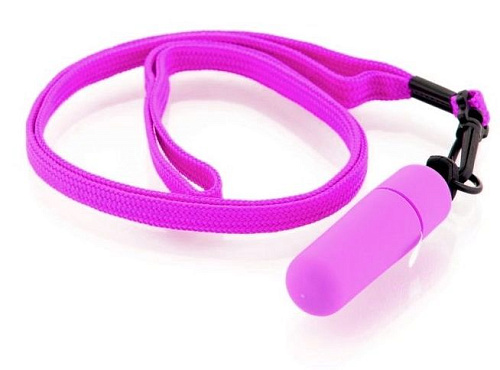 Набор из 10 фиолетовых вибропулек на шнурке Sexus Funny Five 2072000001705