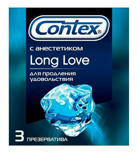 Презервативы с продлевающей смазкой Contex Long Love №3 (3 шт)