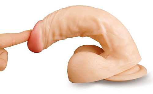 Телесный фаллоимитатор на присоске Brazzers DWS006 (22 см)