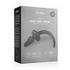 Чёрная витая анальная пробка с хвостом EDC Wholesale Dog Tail Plug ET327BLK
