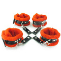 Набор оков с красным мехом BDSM Light БДСМ арсенал 760005ars