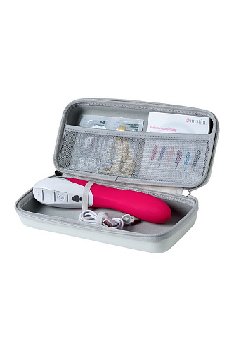 Ярко-розовый вибратор MyStim Elegant Eric 46800 (27 см)