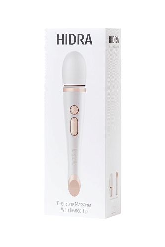 Белый жезловый вибратор с нагревом Le Stelle HIDRA LS01301