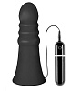 Большой чёрный анальный вибратор Dream Toys MENZSTUFF VIBRATING BUTTCRASHER RIBBED 21018 (20 см)
