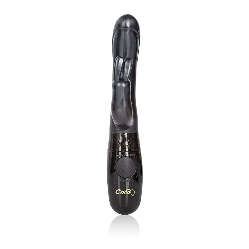 Чёрный вибромассажёр California Exotic Novelties Coco Love Bunny SE-2933-05-3 (21 см)