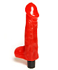 Алый гелевый вибромассажёр Сумерки богов №26 322-26 BX DD (21 см)