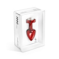 Красный алюминиевый плаг с кристаллом крестообразной формы DIOGOL Anni R Butterfly Red T1 Crystal 8120010078 (6 см)