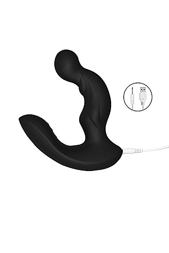 Стимулятор простаты с пультом ДУ чёрного цвета Levett Nero 15058