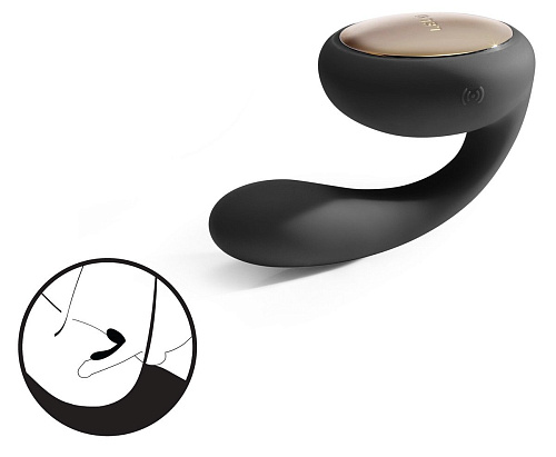Чёрный вибромассажёр для пар Lelo Tara Black LEL7465