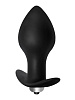 Чёрная анальная пробка с вибрацией Lola toys Bulb Anal Plug 5003-03lola (10 см)