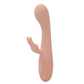 Персиковый вибратор с клиторальным отростком Le Frivole Naya 05502 (18,3 см)
