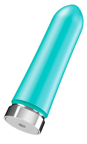 Перезаряжаемая бирюзовая вибропуля VeDO Bam 05960430000 (9,7 см)