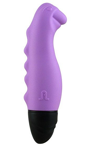 Фиолетовый вибромассажёр в форме динозавра Adrien Lastic Dino 10513 (14,8 см)