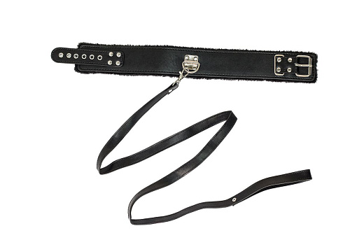 Чёрный ошейник с поводком Lola toys Circus 1085-01lola