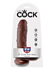 Коричневый фаллоимитатор Pipedream 8 Cock with Balls PD5507-29 (21,3 см)