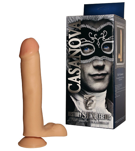 Фаллоимитатор телесного цвета на присоске Сумерки богов «Казанова» 2200-00 BX DD (23 см)