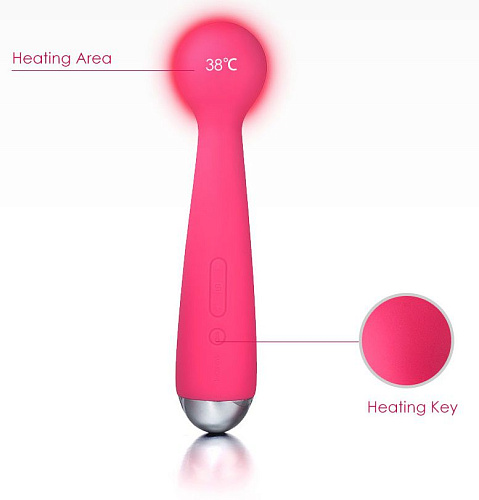 Сливово-красный вибростимулятор с насадкой Svakom Emma SAV-01-PR (21 см)