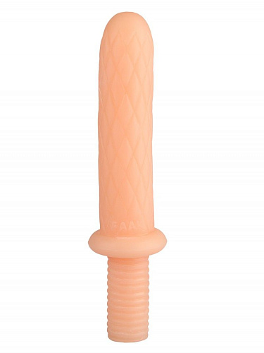 Телесный анальный реалистичный стимулятор с ромбиками Сумерки богов 1015-86 BX DD (31 см)