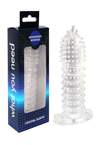 Закрытая прозрачная насадка Bior toys Crystal sleeve EE-10032 (12 см)