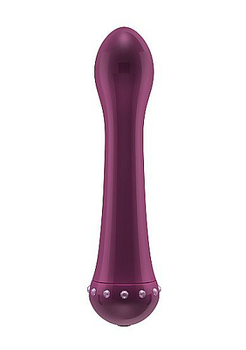 Фиолетовывй вибратор с кристаллами Shots Media BV The Diamond Purple SHT190PUR (16,5 см)
