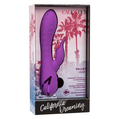 Фиолетовый вибратор-кролик California Exotic Novelties Valley Vamp SE-4350-50-3 (21,5 см)