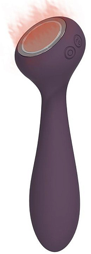 Фиолетовый вибратор с функцией нагрева Dream Toys PANACEA 21729 (17,4 см)