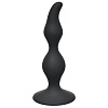 Чёрная анальная пробка Lola toys Curved Anal Plug Black 4105-03Lola (12,5 см)