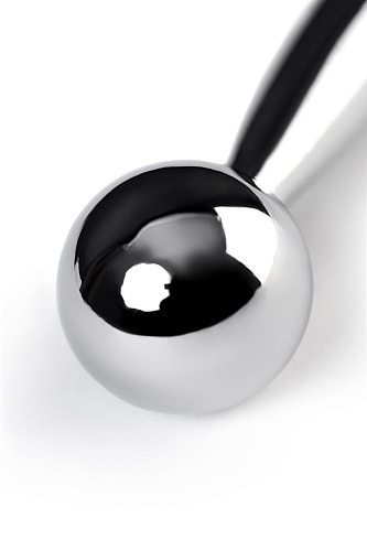 Стальной уретральный плаг с ограничителем-шариком ToyFa Metal 717322