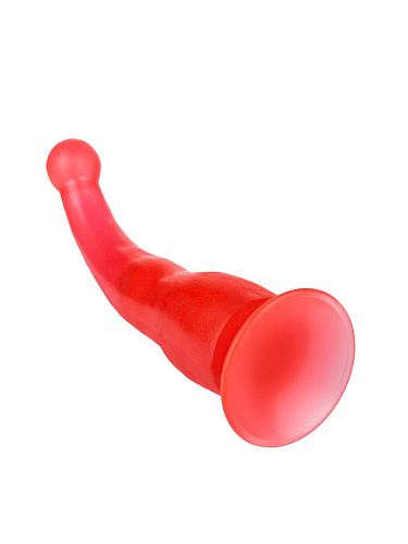 Массажёр-стимулятор точки G/простаты на присоске розового цвета Сумерки богов 711-12 CD DD (19,5 см)