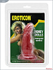 Красная изогнутая анальная пробка Eroticon 30153 (13 см)