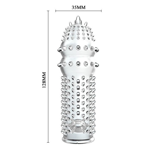 Закрытая прозрачная насадка Bior toys Crystal sleeve EE-10031 (12,8 см)