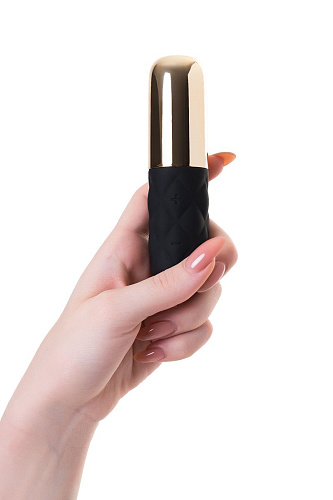 Чёрно-золотистая вибропуля Satisfyer Mini Lovely Honey J2018-43-2