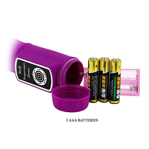 Лиловый вибратор с реакцией на прикосновения Baile Body Touch II BW-037033 (22 см)