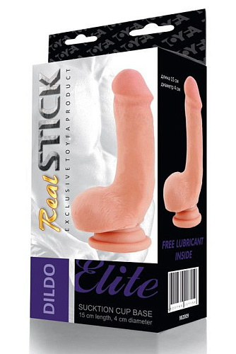 Телесный фаллоимитатор на присоске ToyFa 982009 (15 см)