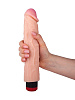 Вибратор-реалистик с розовой головкой телесного цвета LOVETOY (А-Полимер) 803400
