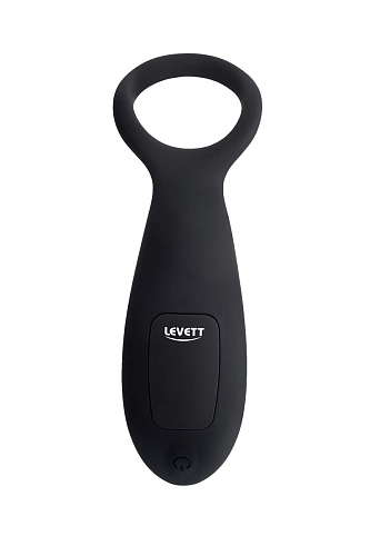 Чёрный стимулятор простаты с вибрацией Levett Maud 15049