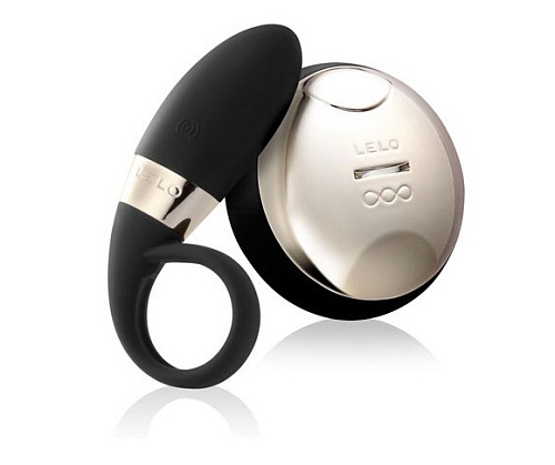 Чёрное эрекционное виброкольцо + стимулятор клитора Lelo Oden 2 Design Edition LEL5960 Oden 2 Design Edition Black