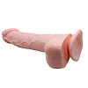 Телесный вибромассажёр-реалистик с мошонкой Baile Perfect Pecker BW-008067A-1002 (18,5 см)