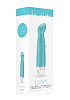 Бирюзовый вибратор со скошенной головкой Shots Media BV Livvy LOV004TUR (15,5 см)