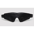Чёрная плотная маска на глаза Fifty Shades of Grey Bound to You Faux Leather Blindfold FS-80132