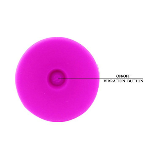 Анальный лиловый вибратор с отростком на присоске Baile Deft BI-014201 (13,5 см)