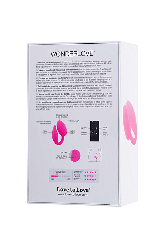 Розовый стимулятор Love to Love Wonderlove 6031353