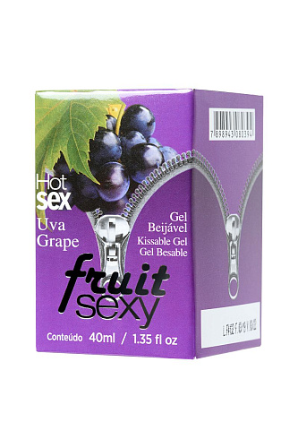 Массажное масло с ароматом винограда и разогревающим эффектом INTT FRUIT SEXY Grape FS03 (40 мл)
