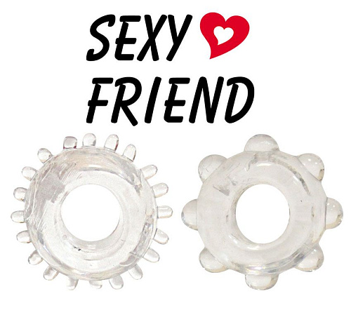 Набор из 2 эрекционных прозрачных колец Bior toys SF-70122