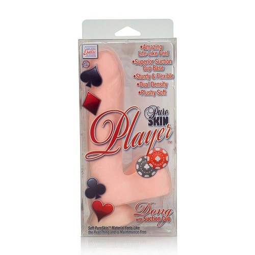 Реалистичный телесный фаллос California Exotic Novelties Pure Skin Player Dongs with Suction Cup 6.25 SE-0134-01-3 (21 см)