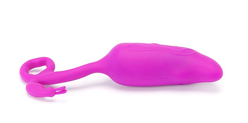 Лиловое виброяйцо-перчик с пультом ДУ Baile Naughty Genius II BI-014132